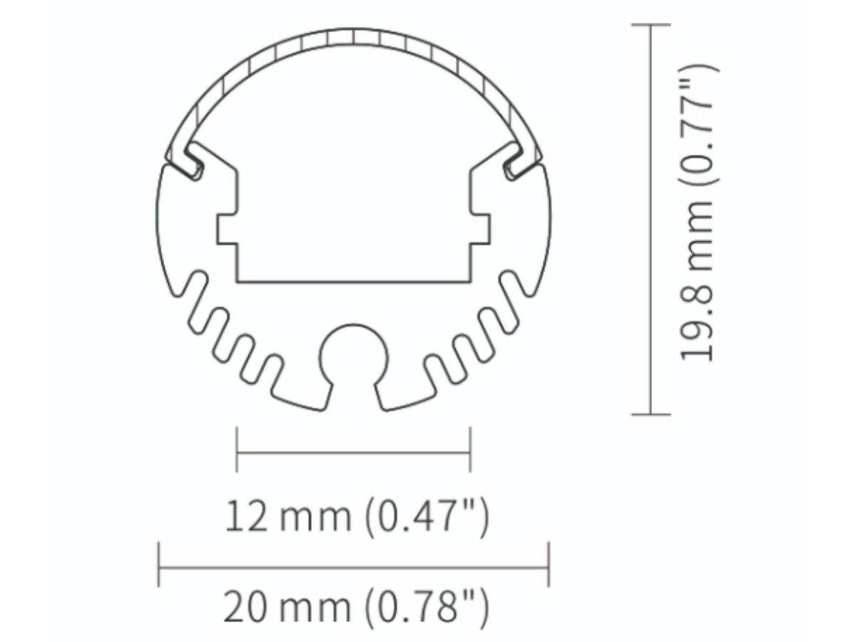 Round LED Profile | with PC Diffused Cover Suspended Mount-5