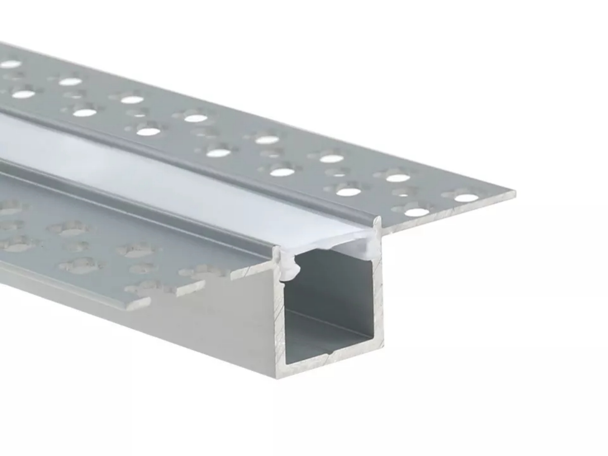 LED Aluminium Channel | Recessed Plaster Profile with Flange-1