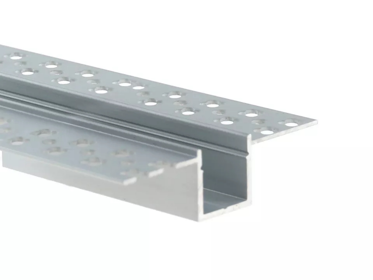 LED Aluminium Channel | Recessed Plaster Profile with Flange-2