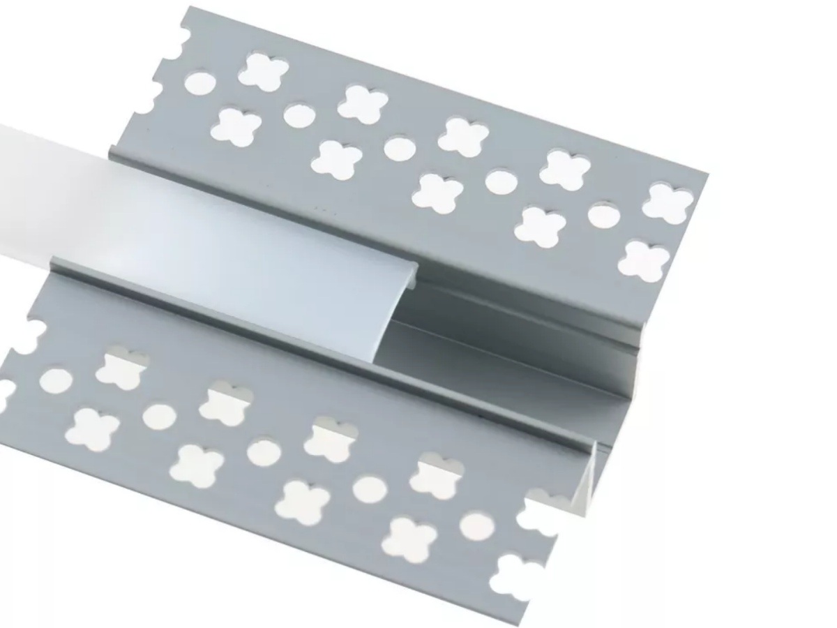 LED Aluminium Channel | Recessed Plaster Profile with Flange-3