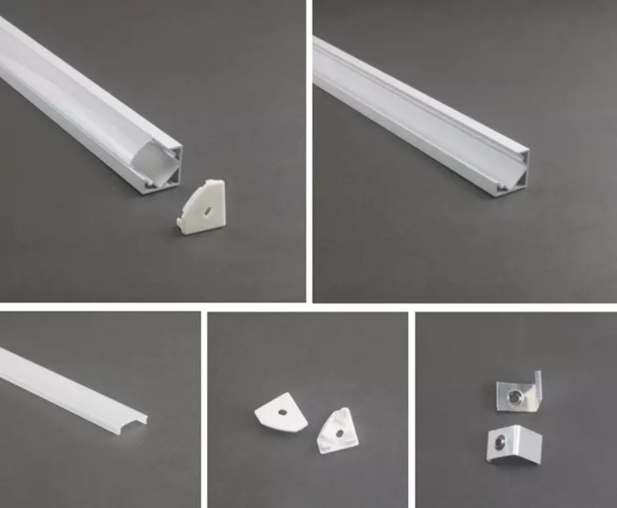 LED Strip Light Diffuser for Surface Mounted 90 Degree