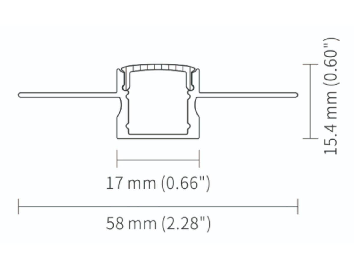 Recessed LED Strip Channel for Ceiling drywall Profile-5