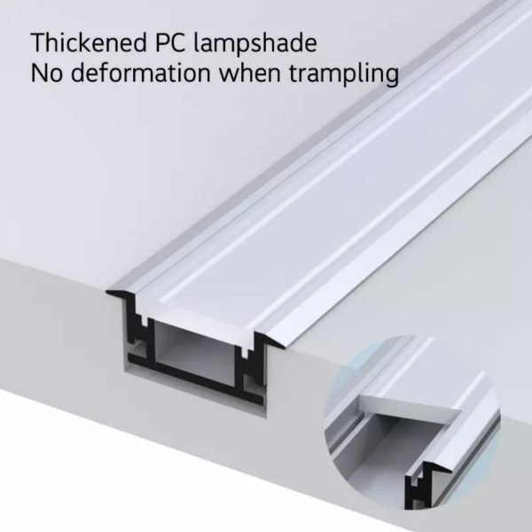 Recessed LED Strip Channel | for Floor LED Profile Light