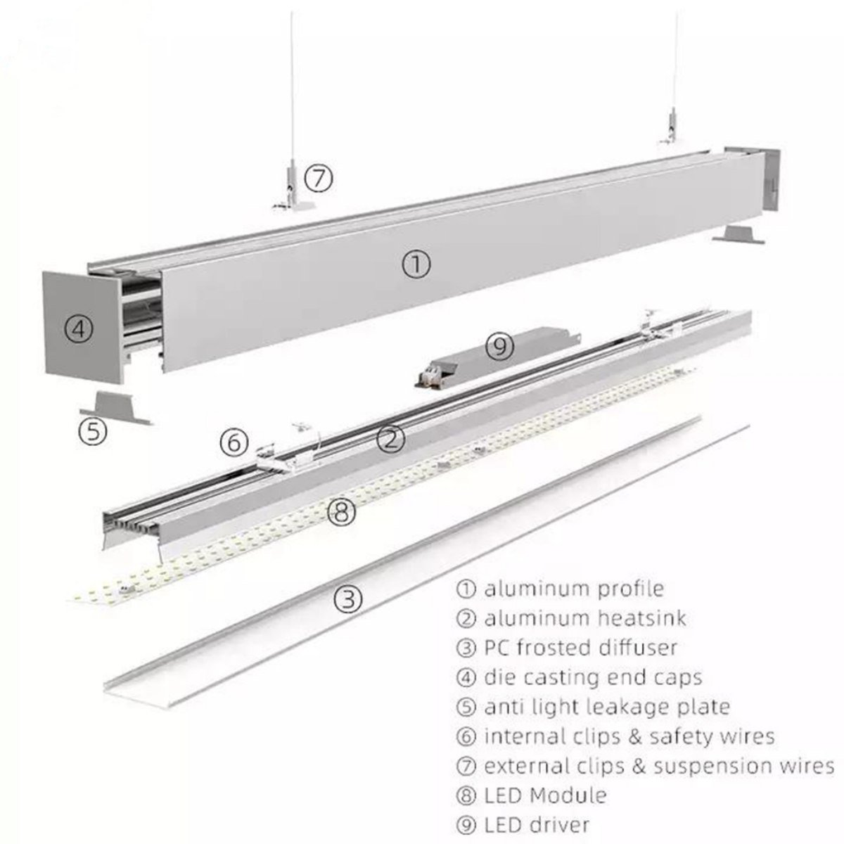 Aluminio-Canal-para-LED-Tira-Suspendido-y-Superficie-Montado-7