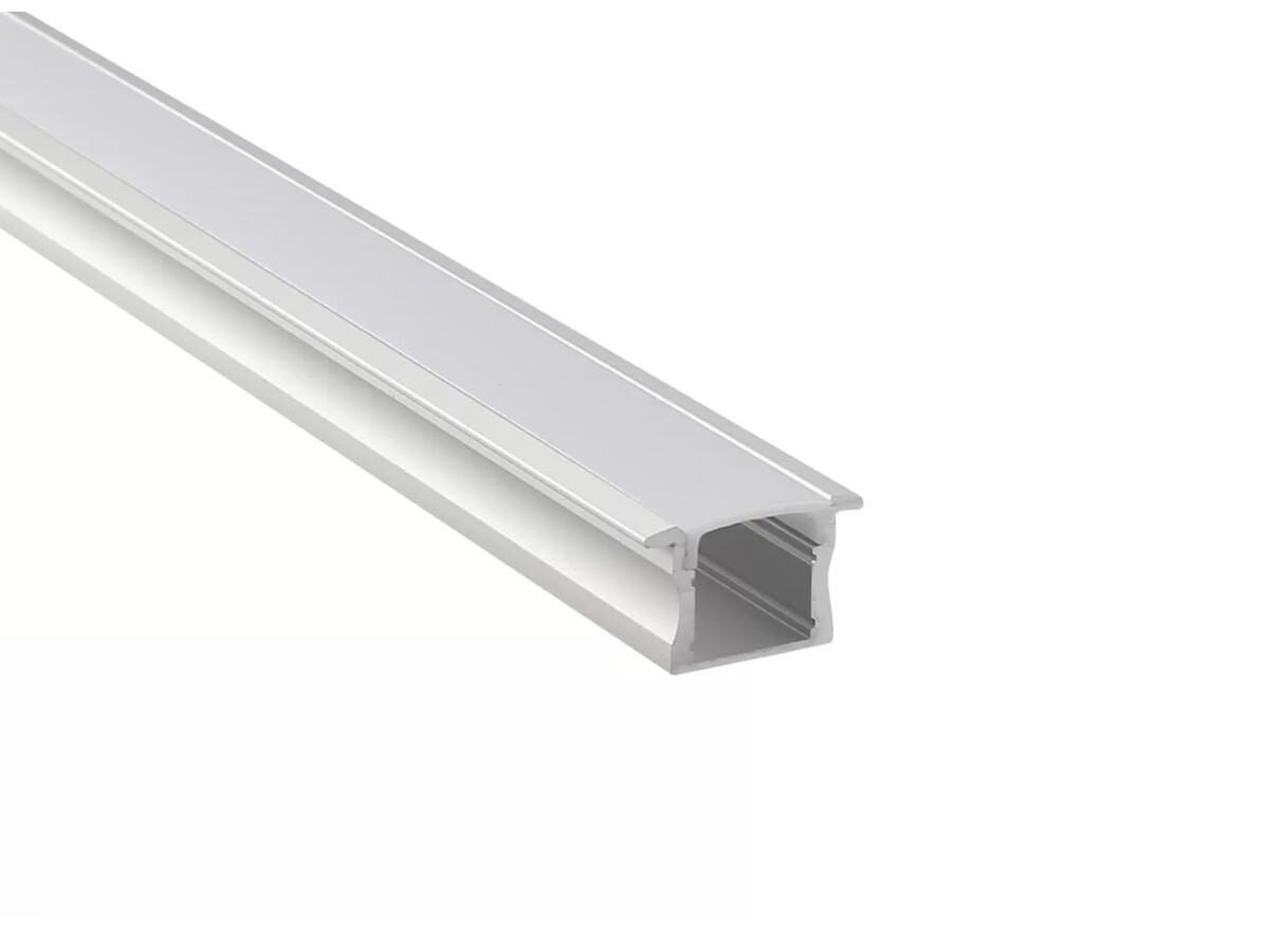 silver led channel diffuser for indoor cabinet lighting