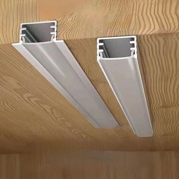 Recessed surface mounted LED profiles for LED lighting solutions