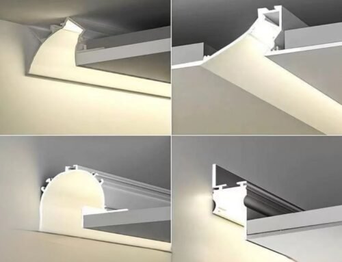 What’s No Grooving LED Profile Ceiling Top Corner Arc Linear Lamp?